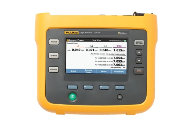 Fluke 1734/INTL Three Phase Power Energy Monitor & Logger