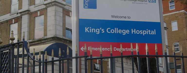 Kings College sign