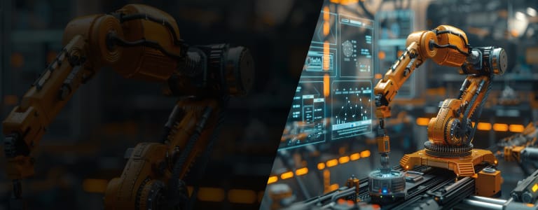 Orange robotic arm