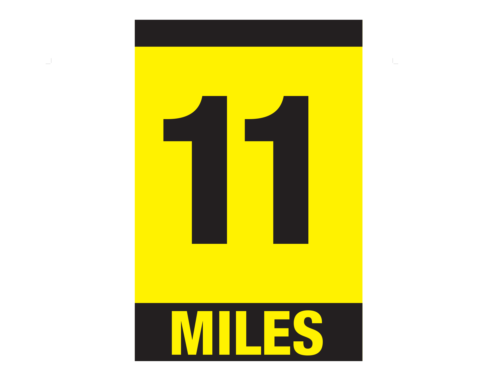 11 Small Mile Marker Event Signs Running Imp Running Imp