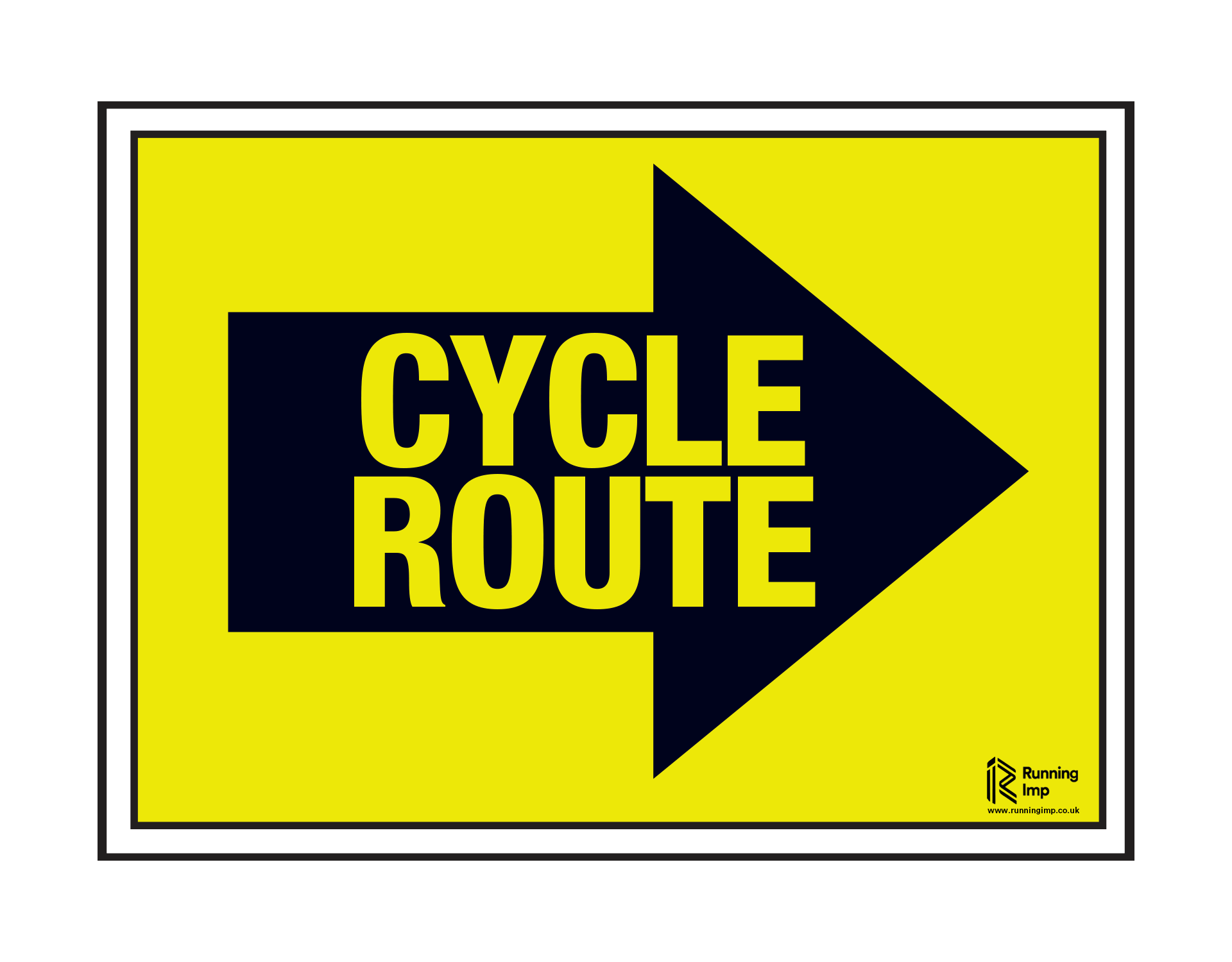 Cycle Route Right Arrow Event Sign Running Imp Running Imp Cycle Route Right Arrow Event Sign Running Imp Running Imp