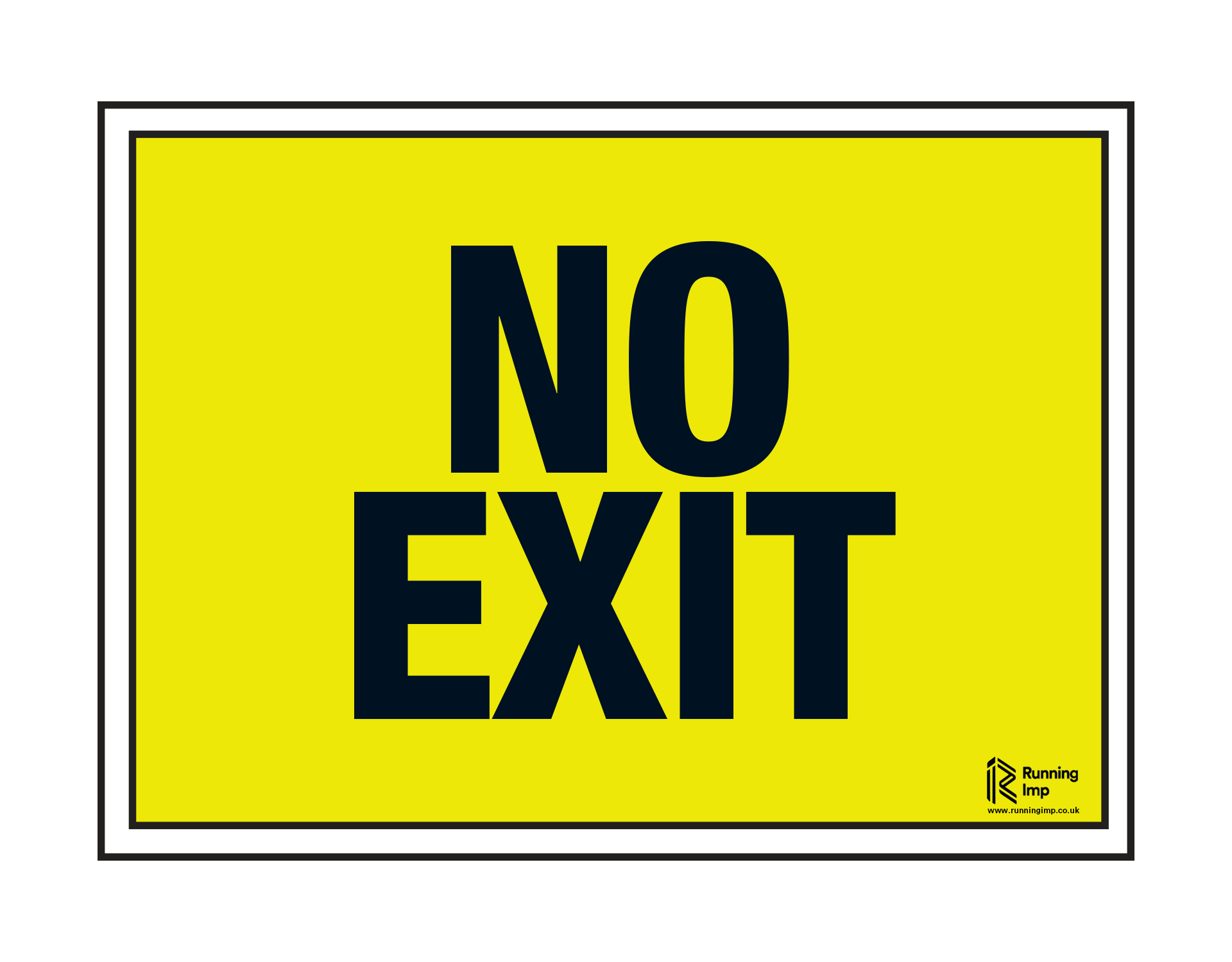 no-exit-event-sign-running-imp-running-imp
