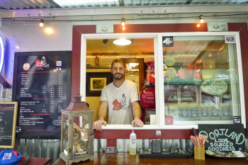 Ole Latte Coffee cart's Todd Edwards