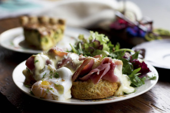 Lauretta Jean's Egg Benedict gets the fresh biscuit treatment