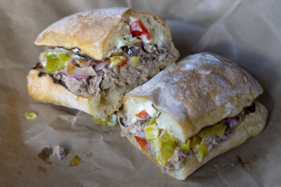 tuna sandwich at devils dill in portland oregon