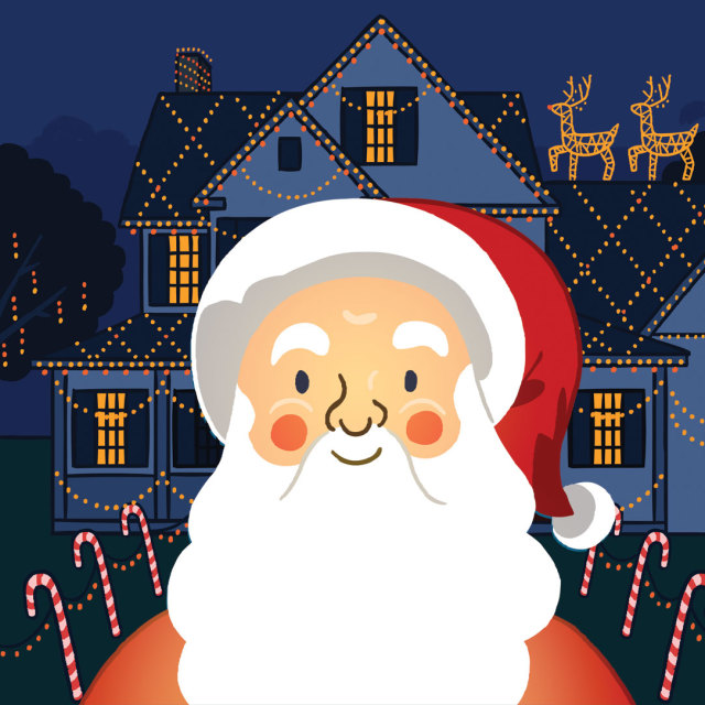 1215 reasons to love winter illo santa claus christmas decorations tm2dt6