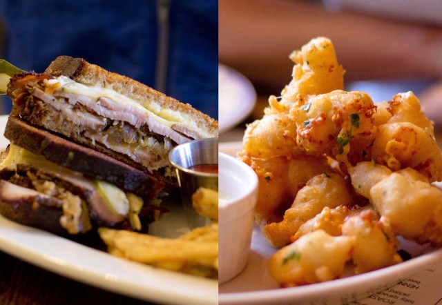 reuben and cheese curds at bar dobre in Portland Oregon