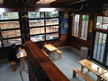 Belmont Station's new sun porch.