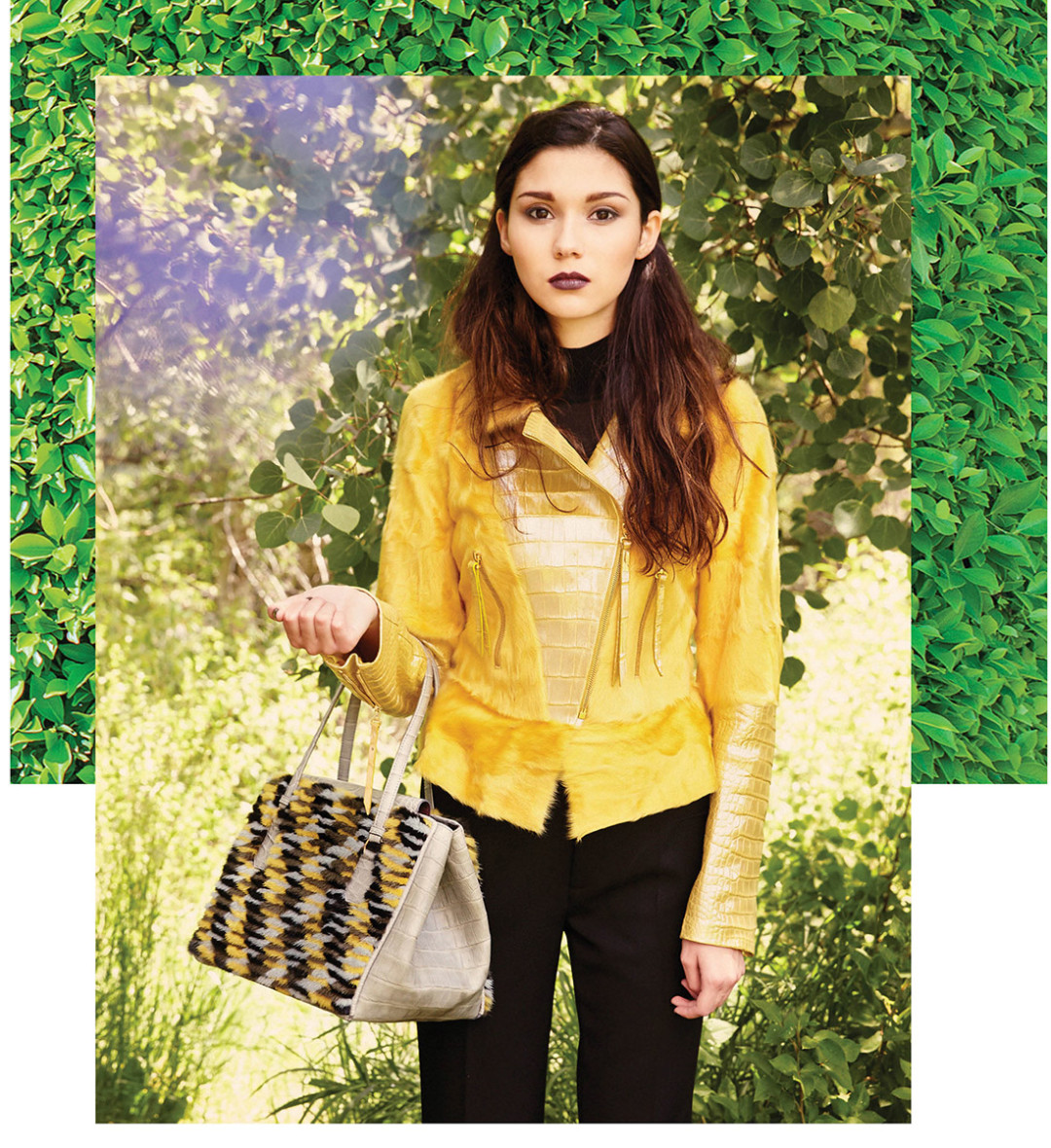 0715 garden glow check purse e6au7r