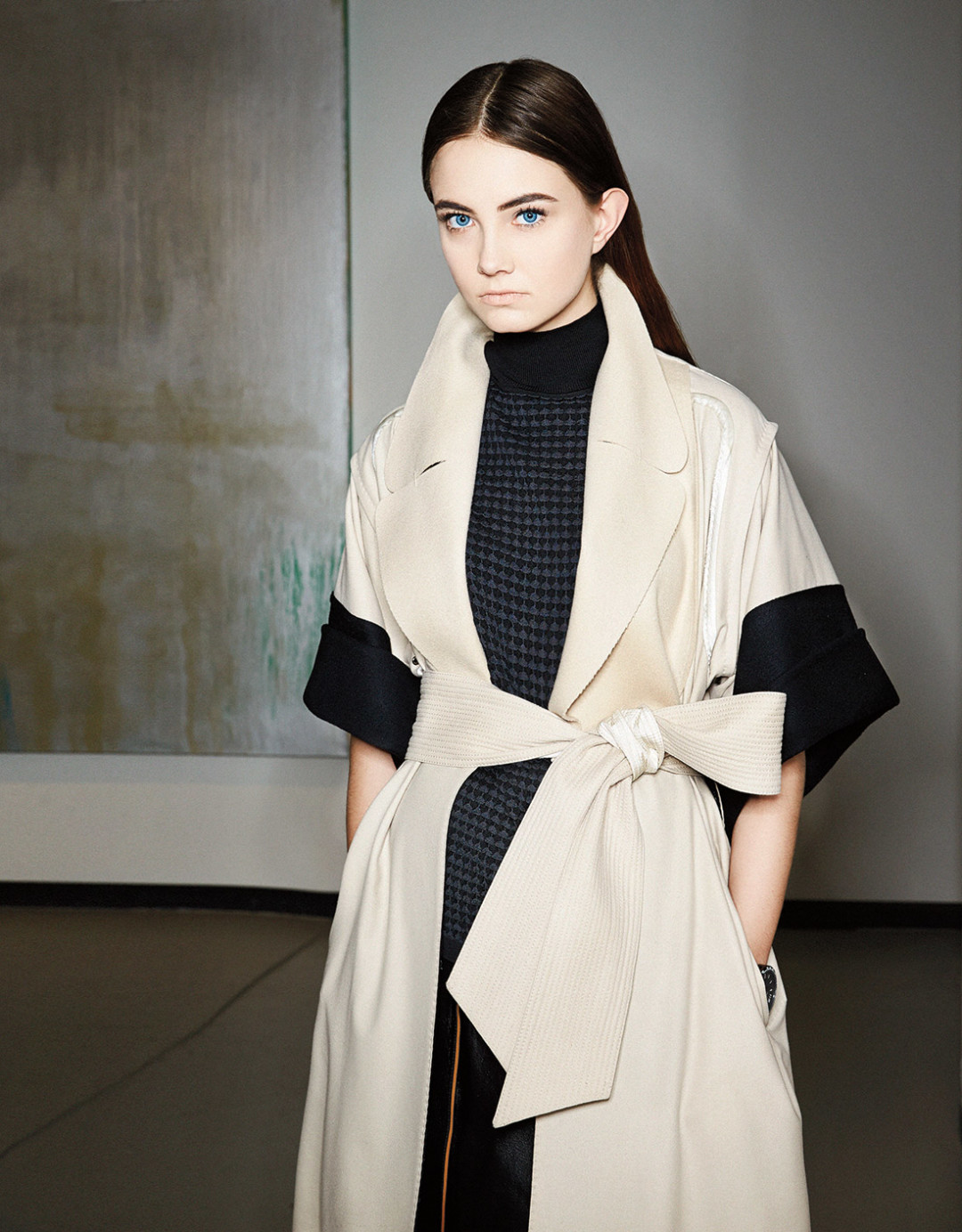 0215 plain spoken cream black jacket an2vsa