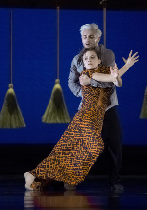 Andrea Parson and Franco Nieto in the world premiere of Sarah Slipper's "After the Shake"