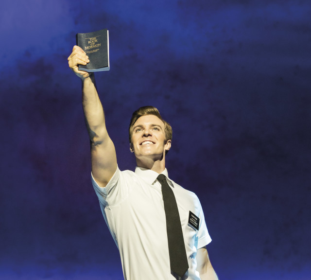 Photo one. billy harrigan tighe. the book of mormon. credit johan persson g3gqyi