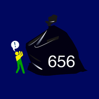 Giant trash bag