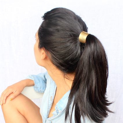 Large brass hair tie xv6gzd