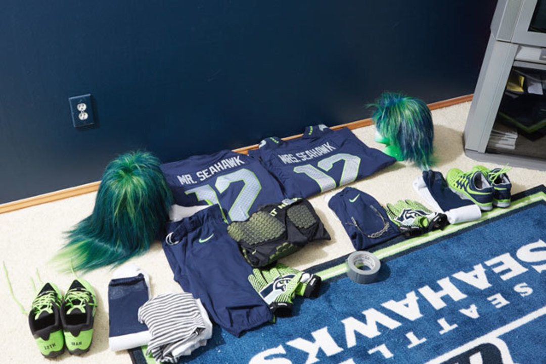 Seahawks Superfans: Mr. and Mrs. Seahawk