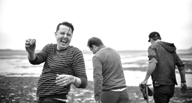 Gabe Rucker liberates a butter clam from Netarts Bay on the Oregon coast.