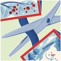christmas card cutting adam hancher