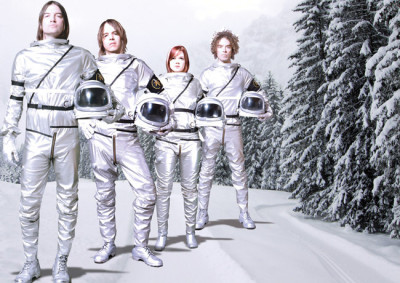 The Dandy Warhols wearing space suits.