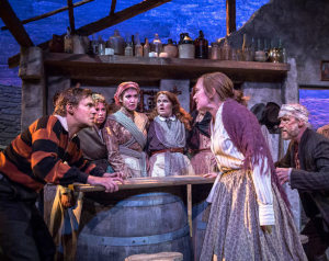 Chris Murray and Amy Newman square off in <i>The Playboy of the Western World</i>.