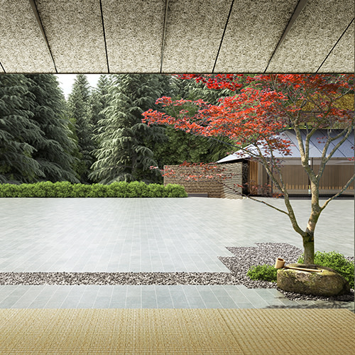 Portland japanese garden expansion plans looking out of villiage house at tsubo niwa garden jd9bua
