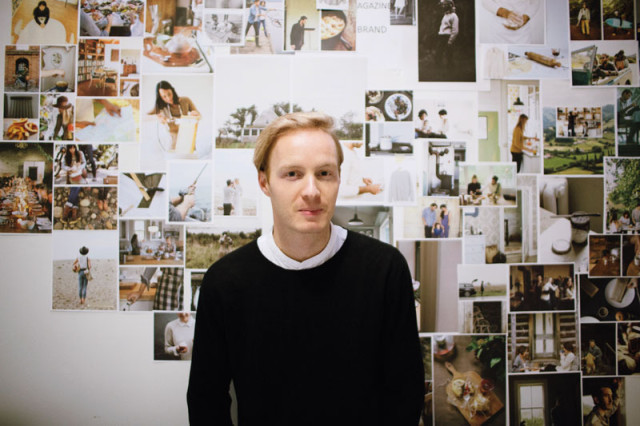 Nathan Williams, in Kinfolk’s Northeast Portland offices.