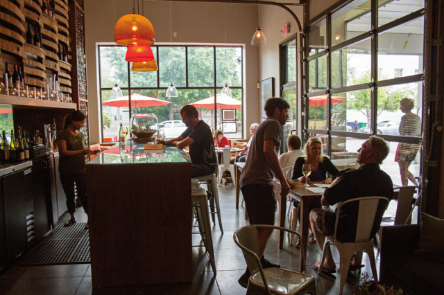 The tasting room at the Southeast Wine Collective