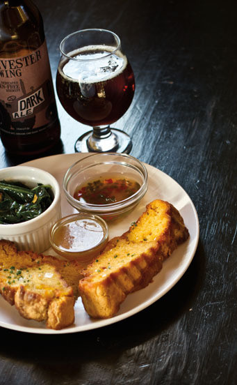 Harvester Brewing's sourdough cornbread