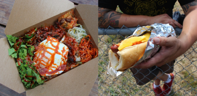 Kim Jong Grillin's Bibim Box and KJG Hot Dog