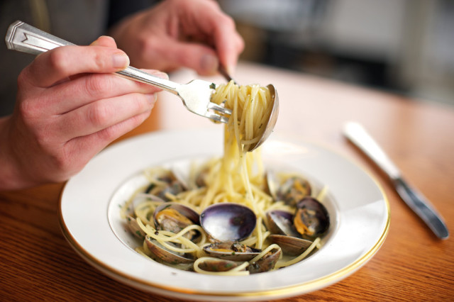 spagetti and clams