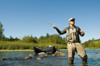 casting fisherman