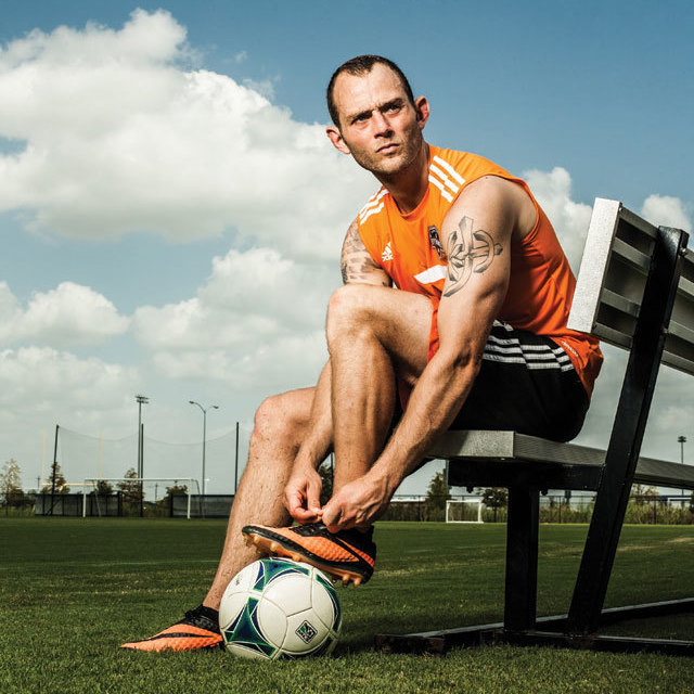 Brad Davis, 31, is the Dynamo’s all-star midfielder is fighting for a place on America’s World Cup team.