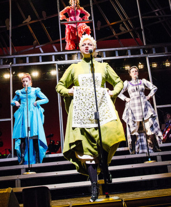 The ladies of PCS's 'Lizzy' rock out with their frocks out.