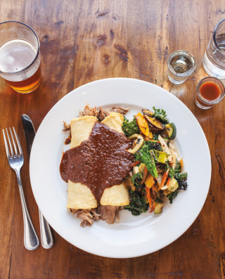 Verde Cocina's plate of gringas