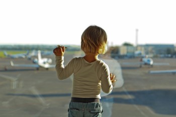 Child at airport