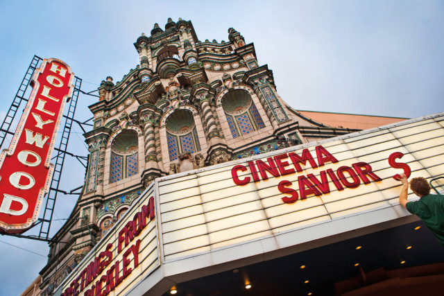 Hollywood theatre marquee