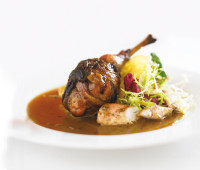 Braised rabbit at Café Juanita