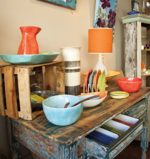 Melanie Thompson pottery at Twiggs in Hood River