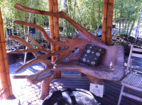 Bamboo Craftsman teak bench
