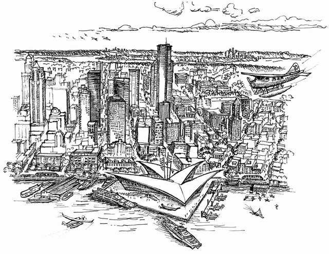 World's Fair-Future Seattle illustration
