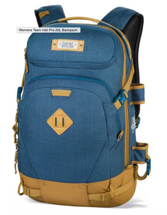 Dakine womens team heli pro 20l backpack vpa12u
