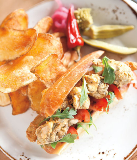 fried pacific oyster roll westward