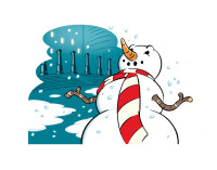 mud snowman