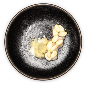 Lime-cured black cod at Castagna