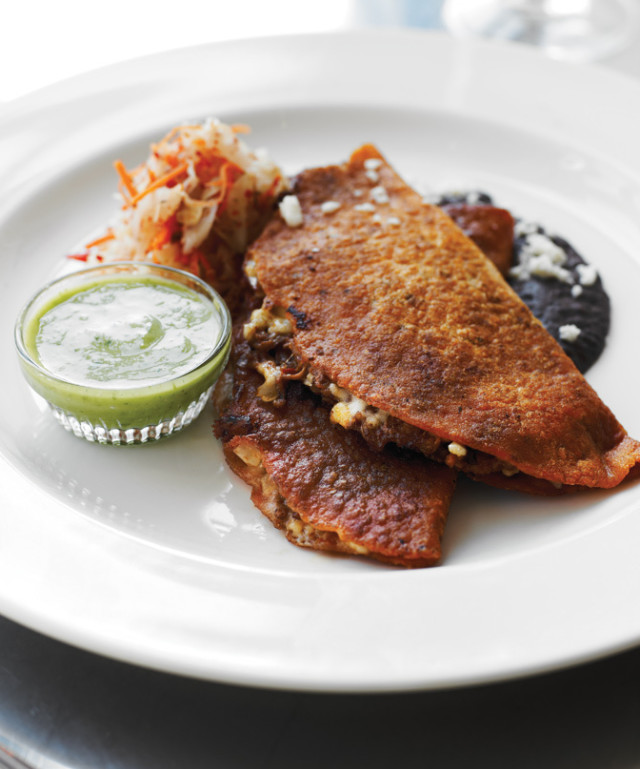 Quesadillas rojas at Xico