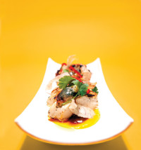 Gregory Gourdet chicken adobo at Departure Restaraurant in Portland