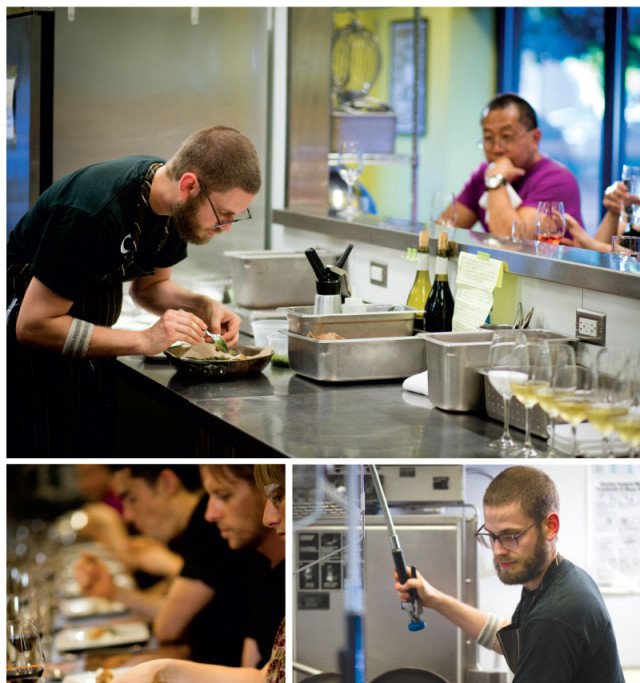 At his one-man vision of dining, Preisch serves as shopper, forager, prep cook, chef, waiter, host, and dishwasher.
