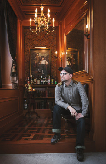 Cabel Sasser in Panic’s “phone closet”