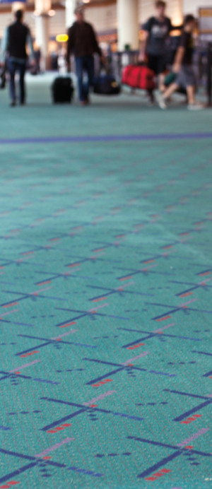 PDX airport carpets
