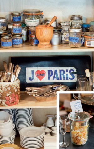Food and France fill every corner; candied citrus peels to pair with cappuccinos