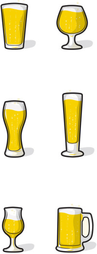 beer choosing glass